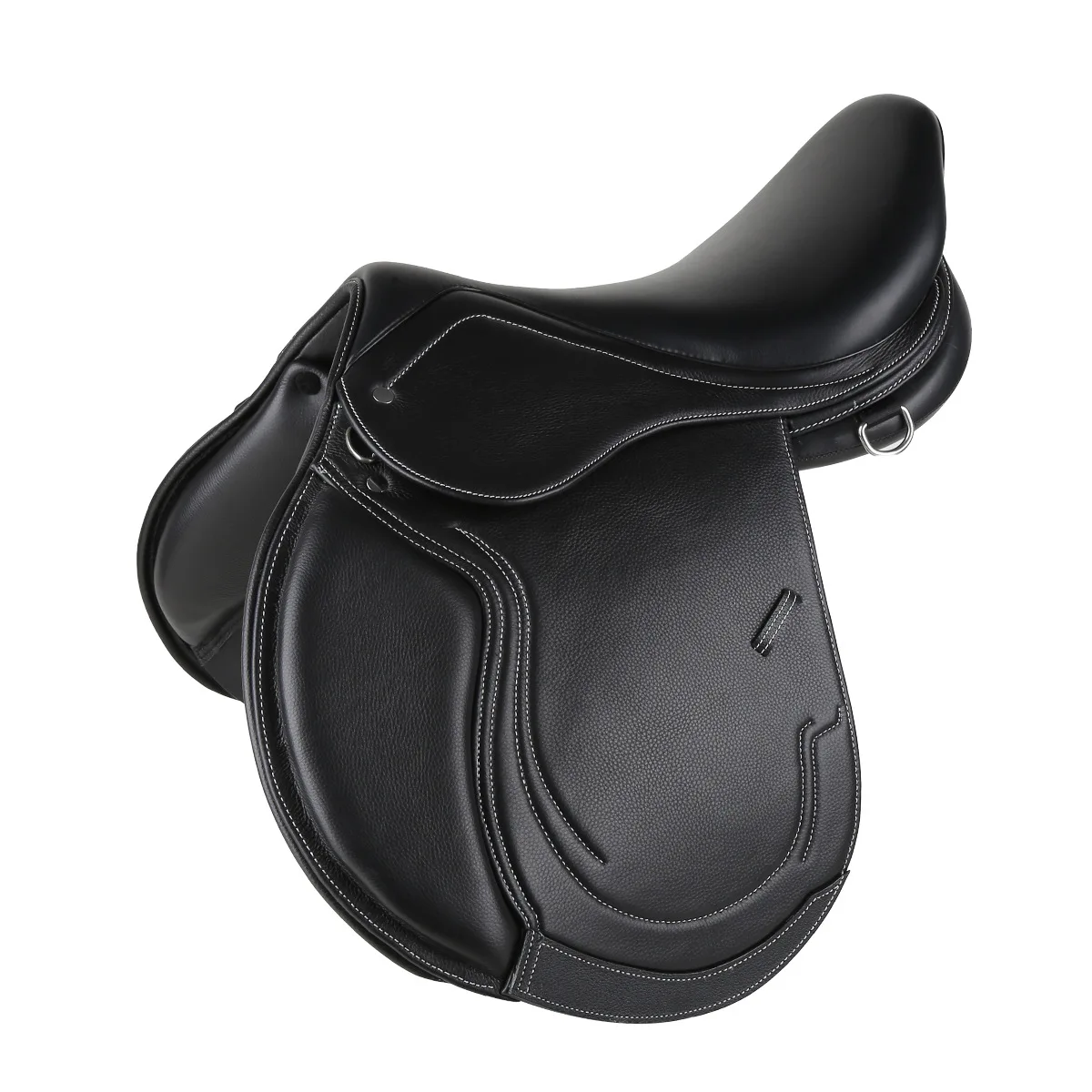 Sela, sela de couro, composto, pommel composto de couro, equitação