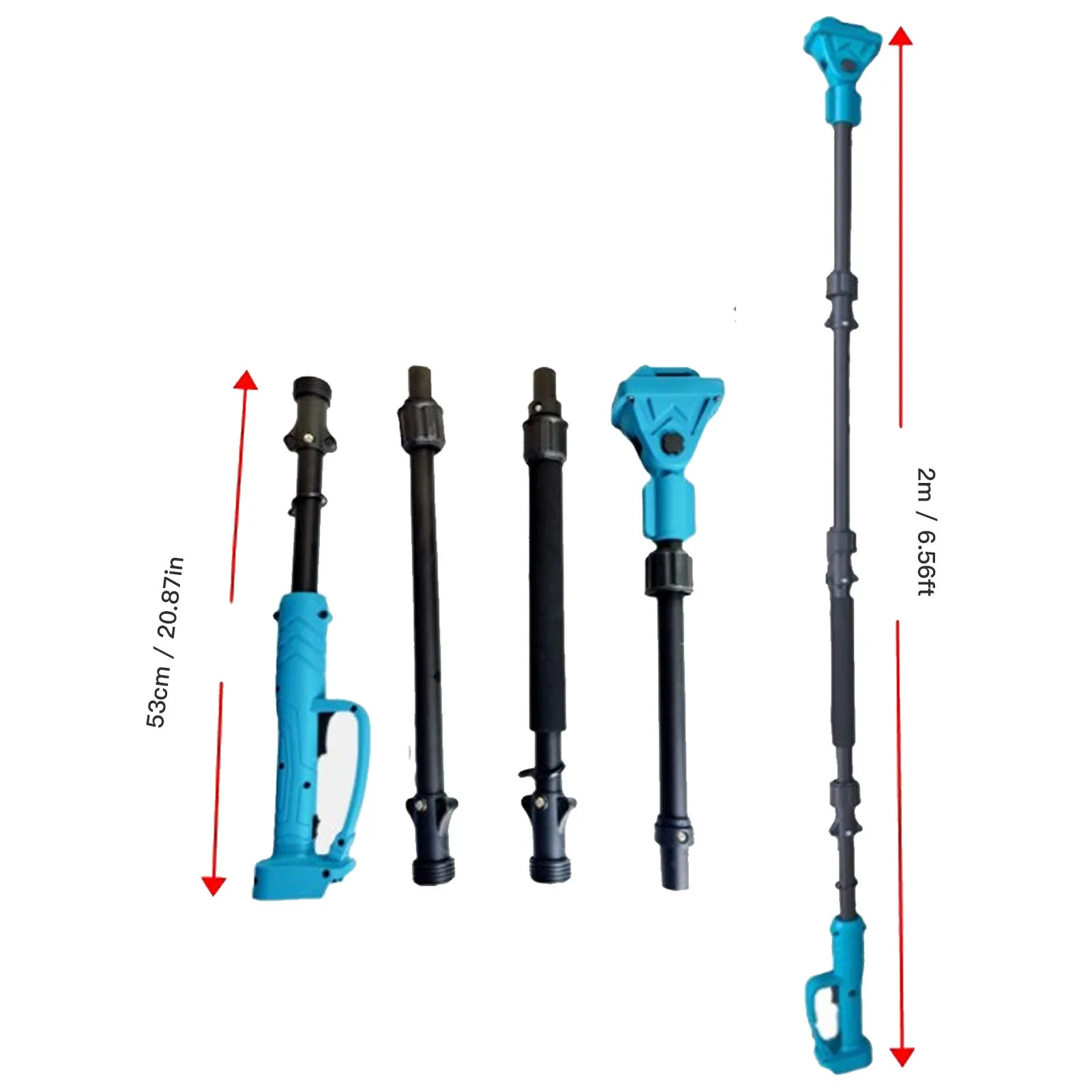 Multi-Function Cordless Brushless Electric Pruning Tool Kit  2M Telescopic Pole with 30mm Shear chainsaw For Makita 18V battery