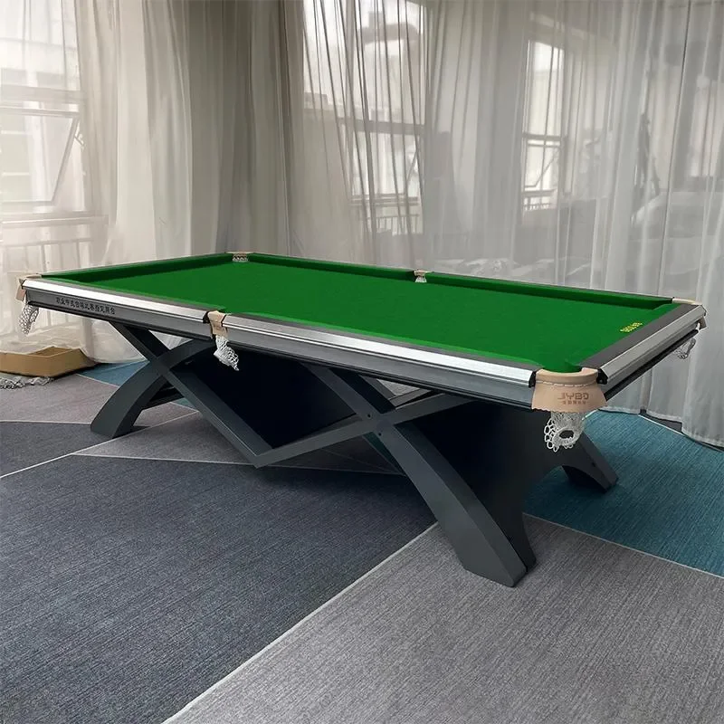 9ft Solid Wood Chinese Style Black 8 Ball Pool Table Indoor Standard Size Natural Slate Snooker Billiard Table for Club