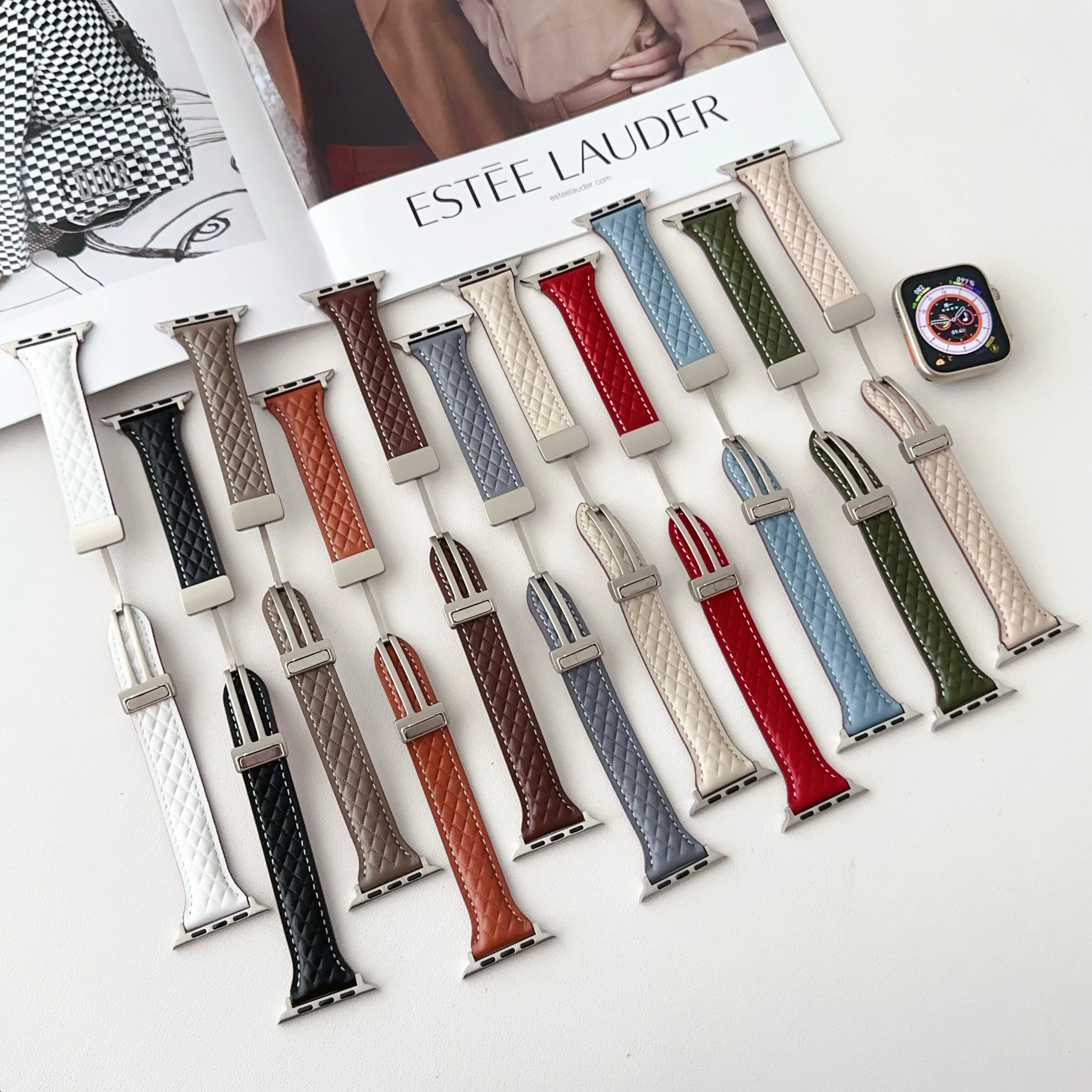 فحص ماسي لساعة أبل ، خصر صغير قابل للطي ، سوار معصم ، 38 ، مشبك تفاح 40 ، 44 ، 45 ، 8 ، 9 ، 49 ، حزام ، 8 ، 7 ، 41 ، 40 في من