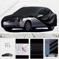 For Cadillac CTS Exterior Car Cover Outdoor Protection Full Car Covers Waterproof Sunshade Anti UV Snow Cover Car cover Black