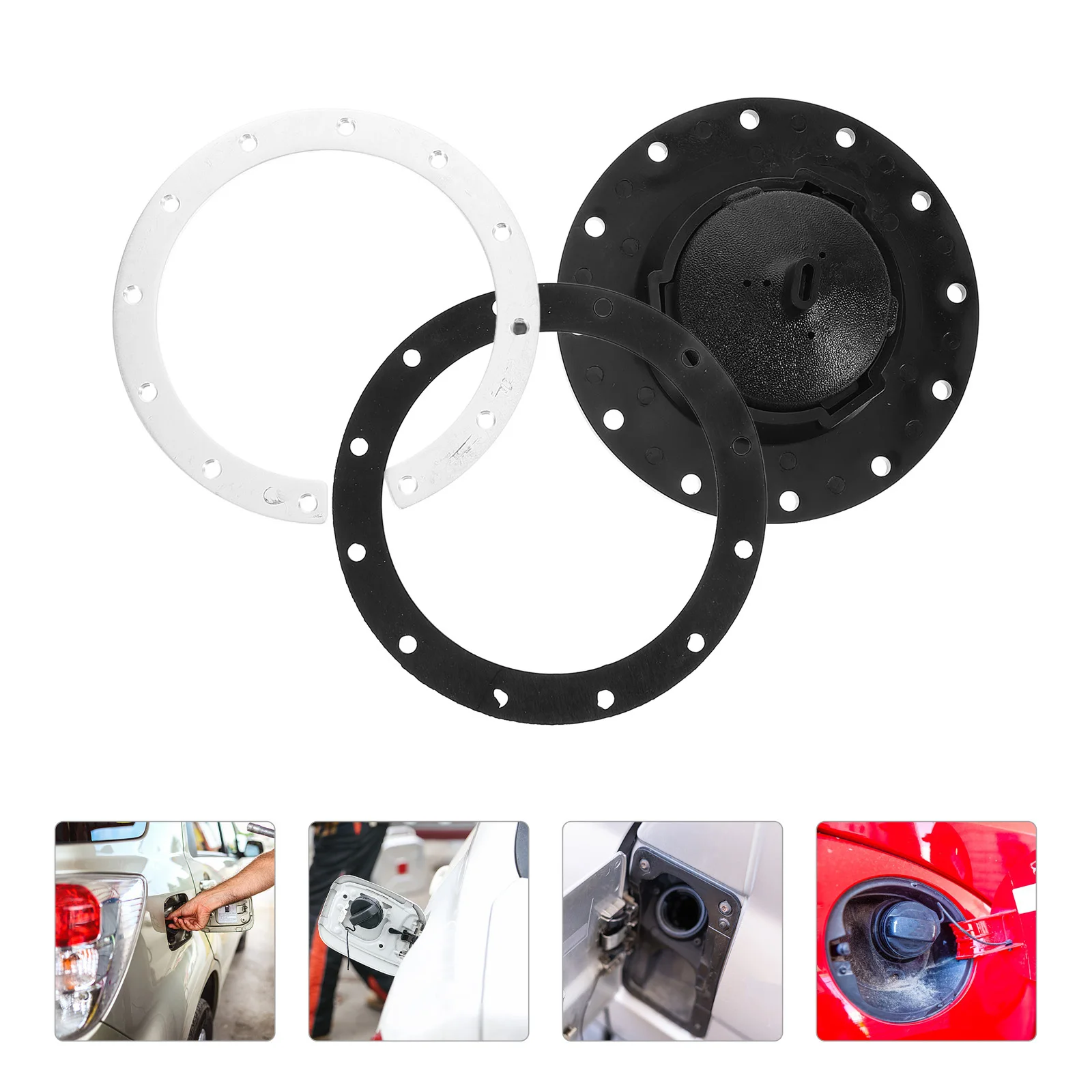 

Plastic Secondary Fuel Tank Cap Durable Car Oil Tank Lid Anti-Leak Seal For Vehicle Modification Auto Accessories