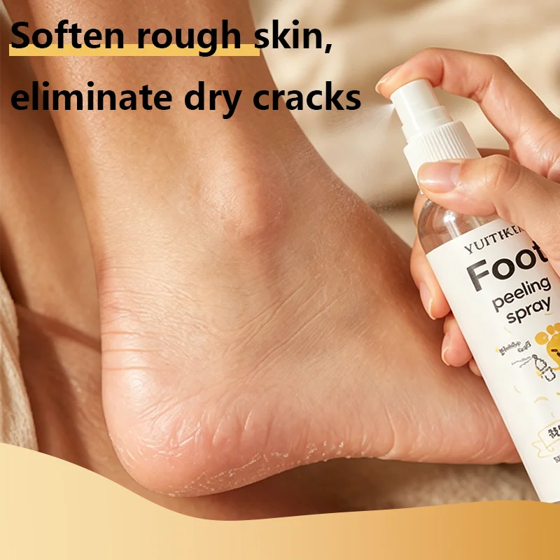 Foot Peeling Spray Exfoliating Dead Skin Remover Soften Rough Dry Heels Moisturizing Foot Care Spray For Smooth Feet Skin view 3