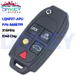 Smart Remote Control Key 315MHz ID48 Chip For Volvo XC70 XC90 S60 S70 S80 V70 2004 2005 2006 2007 2008-2015 LQNP2T-APU 8688799