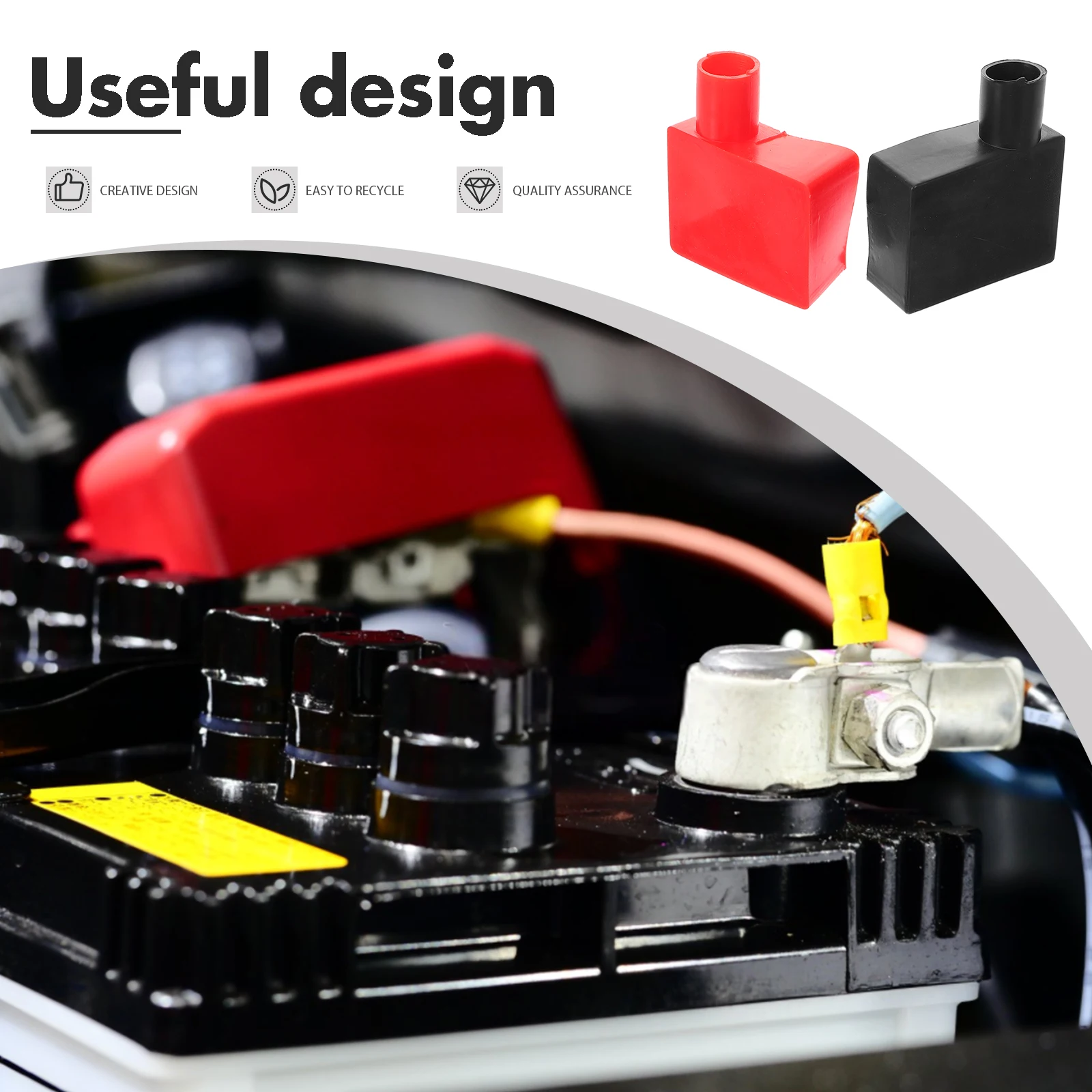 

Terminal Cover Silicone Insulated Caps For Car Truck Terminal Covers Rv Durable Waterproof Protection Kit