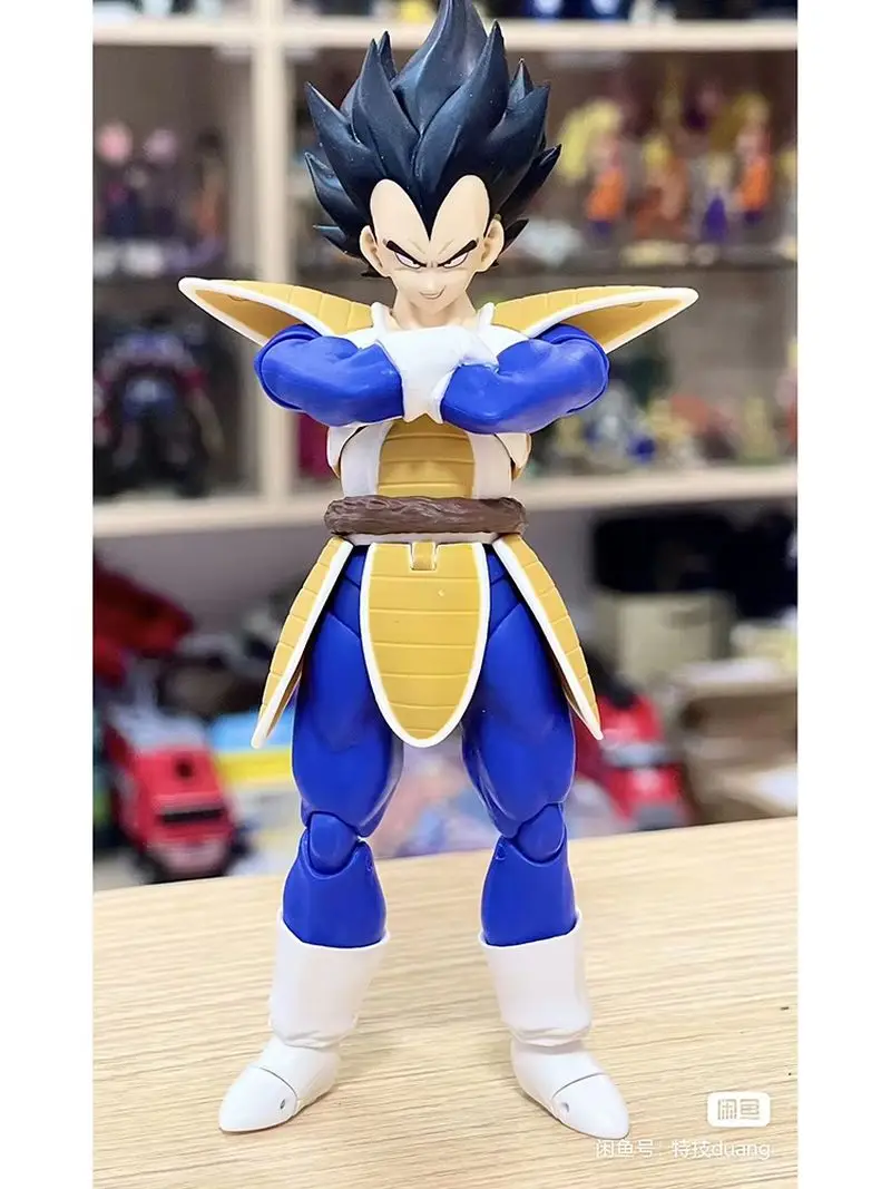 

Dragon Ball Shf Vegeta Action Figure 15cm PVC Model Doll Bloodshed Twin Heroes Customized Collectible Kid Toy in Stock