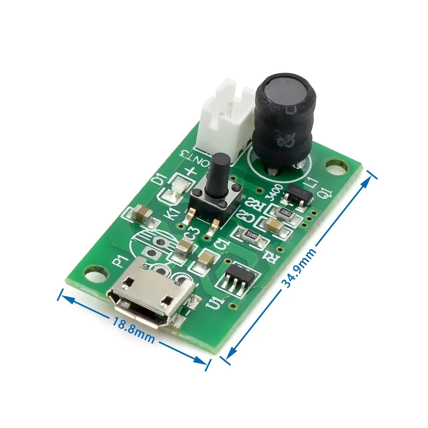 USB Mini Humidifier DIY Kits Mist Maker and Driver Circuit Board Fogger Atomization Film Atomizer Sheet Mini Oscillating