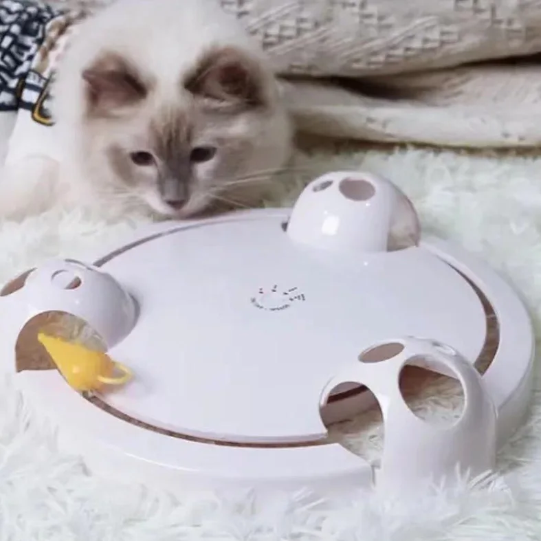 

Pet Toy Electric cat Toy cat Turntable Liberate Hands Interactive Pet Toy Hunting Mouse Electric cat Turntable