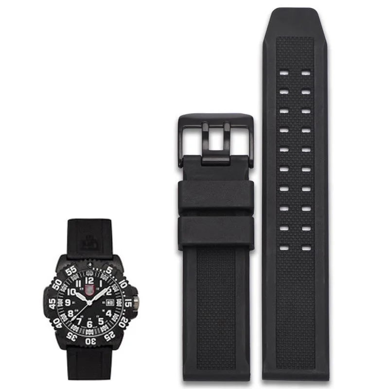 23mm Silicone Watch Strap for Luminox 1820 7251 3050 Watchband Men Military Sport Diving Rubber Bracelet Belt Accessories