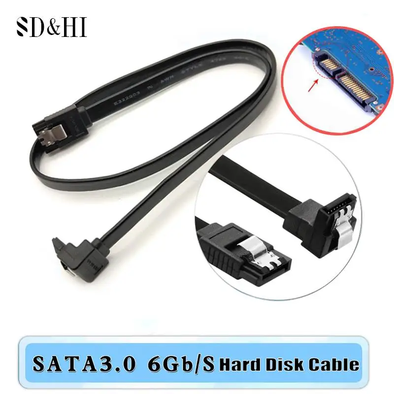 SATA кабель 3,0 для жесткого диска SSD HDD Sata 3 прямой прямоугольный кабель для материнской платы Asus MSI Gigabyte высокоскоростной кабель