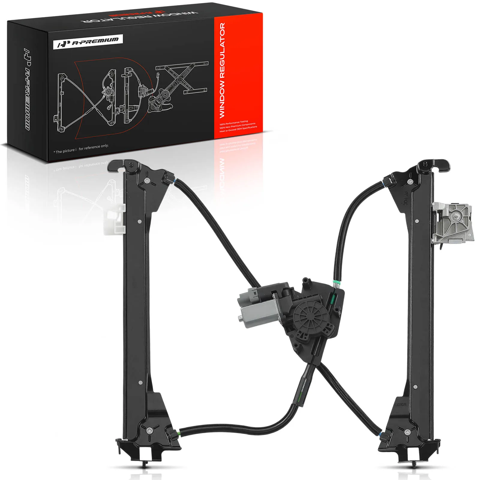 A-Premium Front Passenger Side Power Window Regulator with Motor Anti-Pinch for Tesla Model S 2012-2020