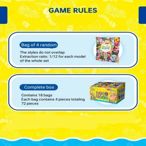 Chaosheng-Anime Spongebob Squarepant Blind Box Doll Decoration Series, Patrick Octopus, Cute Kids Decorative Toys 5 Main Sales Caixa Bob - №4