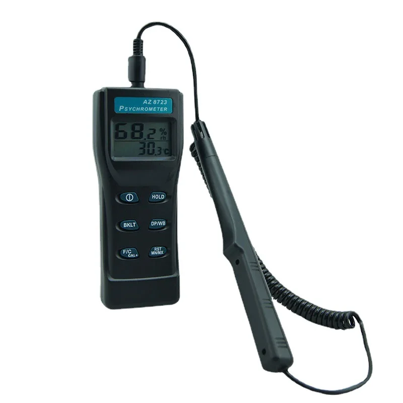 AZ8723 Handheld split Temperature Humidity Testing Dew Point Meter Wet Bulb Temperature and Humidity Tester Industrial