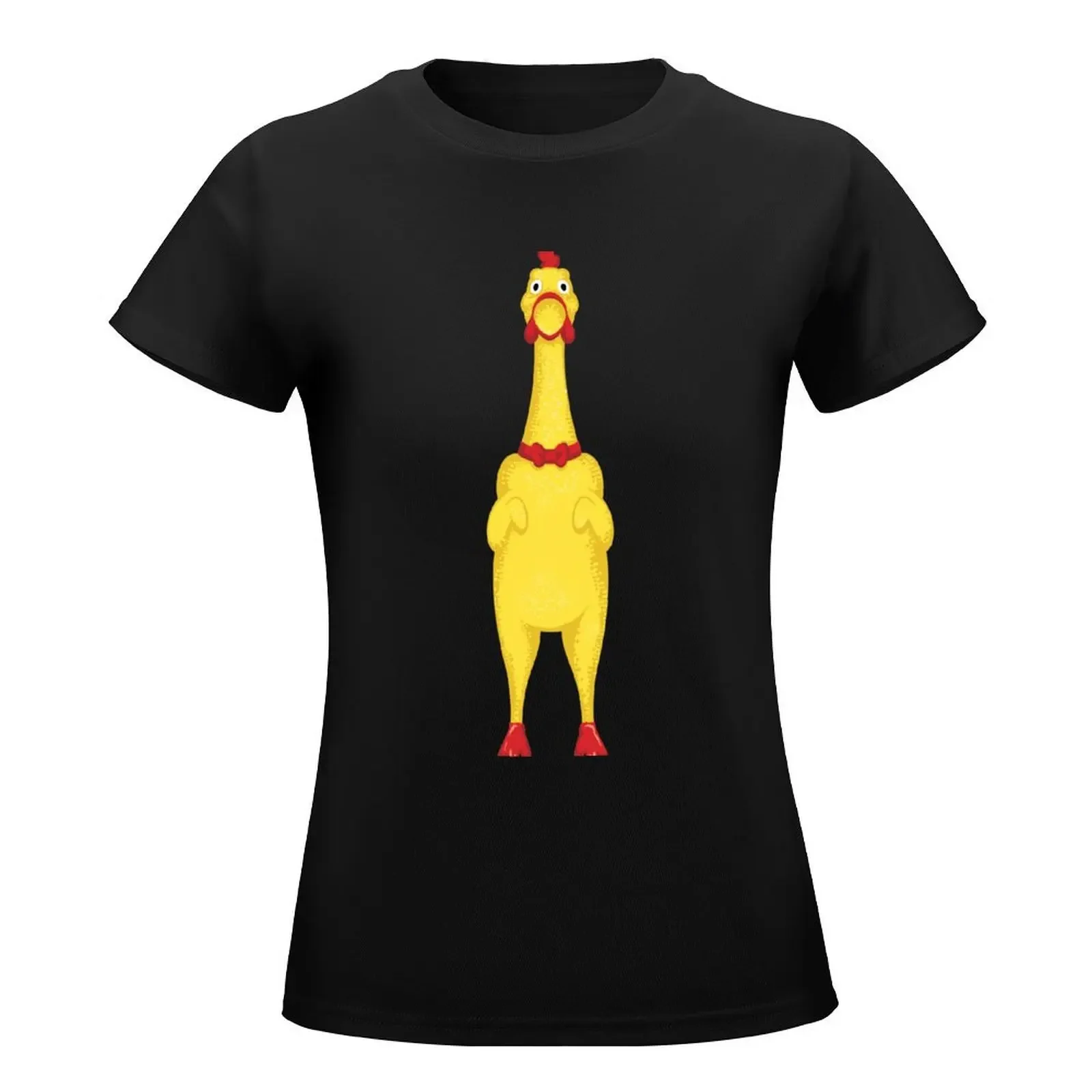 Rubber Chicken Toy T-Shirt funny Blouse new edition t shirts for Women