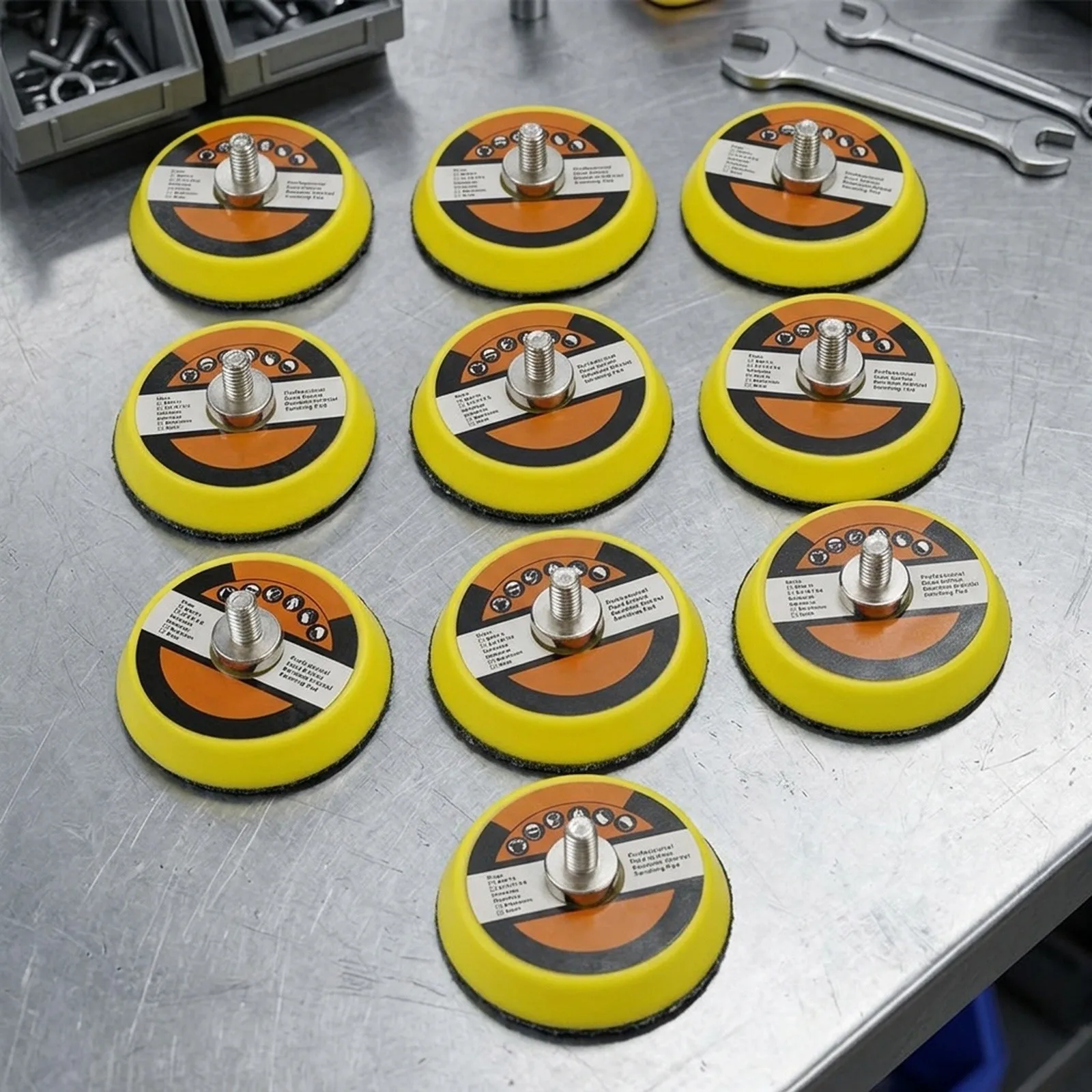 Inch Loop Circuit Pad Hook M Thread Polished Plate for surface Polishing Buffing Furniture M Thread Polished Plate