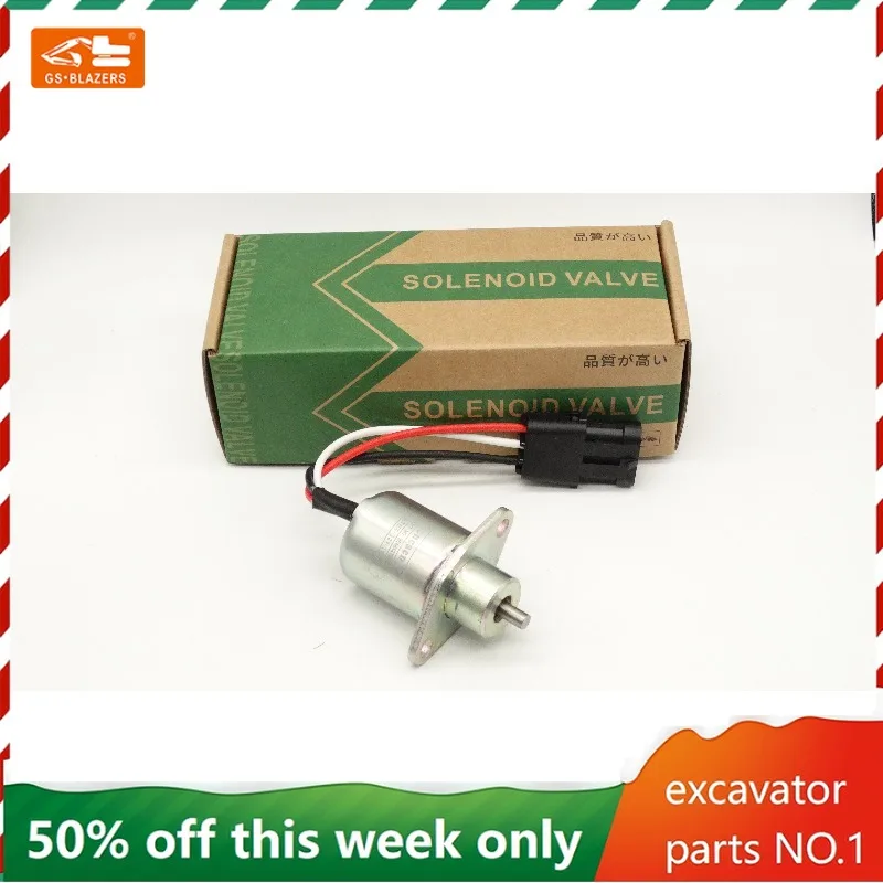 

2848A279 Excavator Spare Part Stop Solenoid Fit for Perkins 700 Series SA-4934-12 2848A271 2848A275 12V