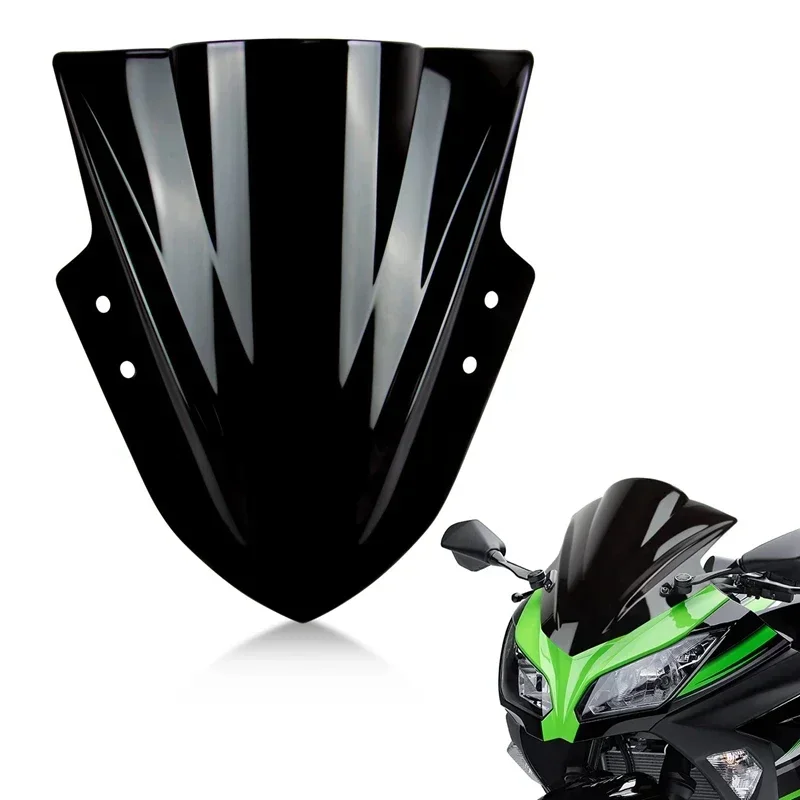 Windscreen Windshield Fairing Double Bubble Wind Deflector Screen Accessories For Kawasaki Ninja 300 EX300R EX300 2013-2017