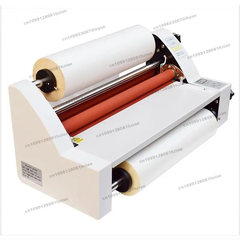 

V350 Laminating Machine, Electronic Temperature Control Overplastic Laminating Machine, Double-use for Hot and Cold Mounting,