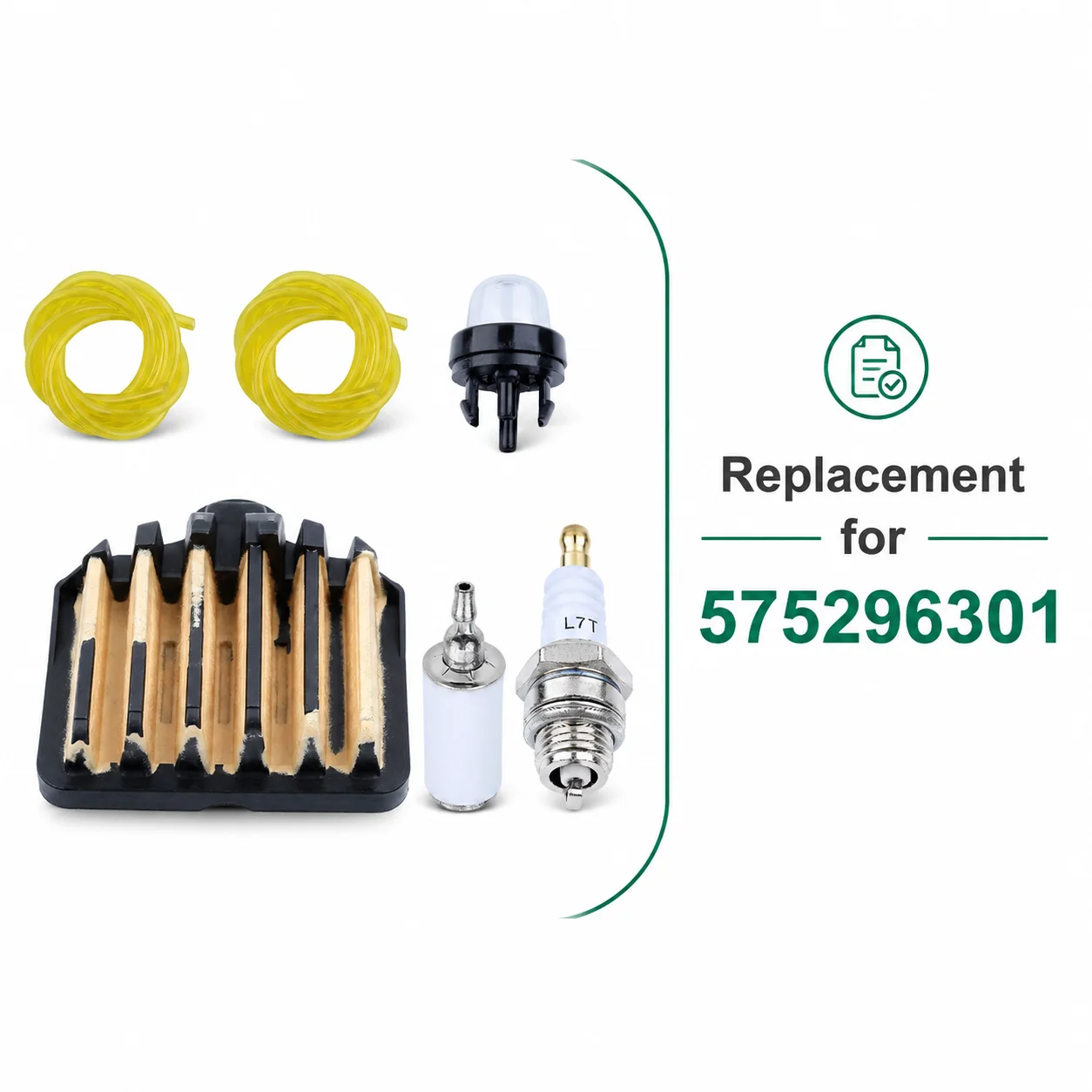 Air Filter Fuel Filter Fuel Line Spark Plug Primer Bulb Tune Up Kit For Poulan PP5020AV PP4818A 575296301 605-390 Chainsaw Parts