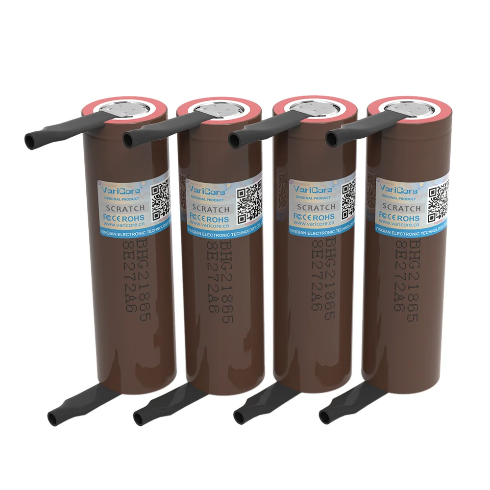 VariCore Original New HG2 18650 3000mAh Rechargeable Battery 3.7V/3.6V discharge 20A dedicated batteries + DIY Nickel sheet
