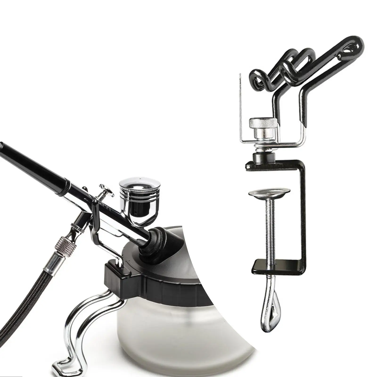 

Desktop Airbrush Stand Spray Pen Stand,Lightweight,Adjustable,Metal,Desk Organizer Storage Rack Airbrush Pen Holder for Home