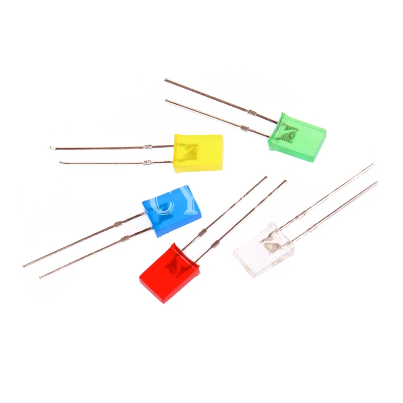 High Brightness 2*5*7/2*3*4 Square LED light-emitting diode lamp bulb 2x5x7/2x3x4 White Yellow Red Green Blue Electronic DIY Kit