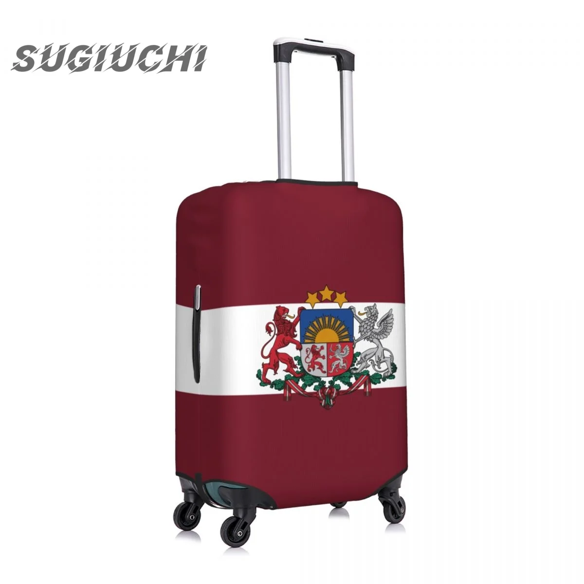 Latvia Country Flag Luggage Cover Suitcase Travel Accessories Printed Elastic Dust Cover Bag Trolley Case Protective