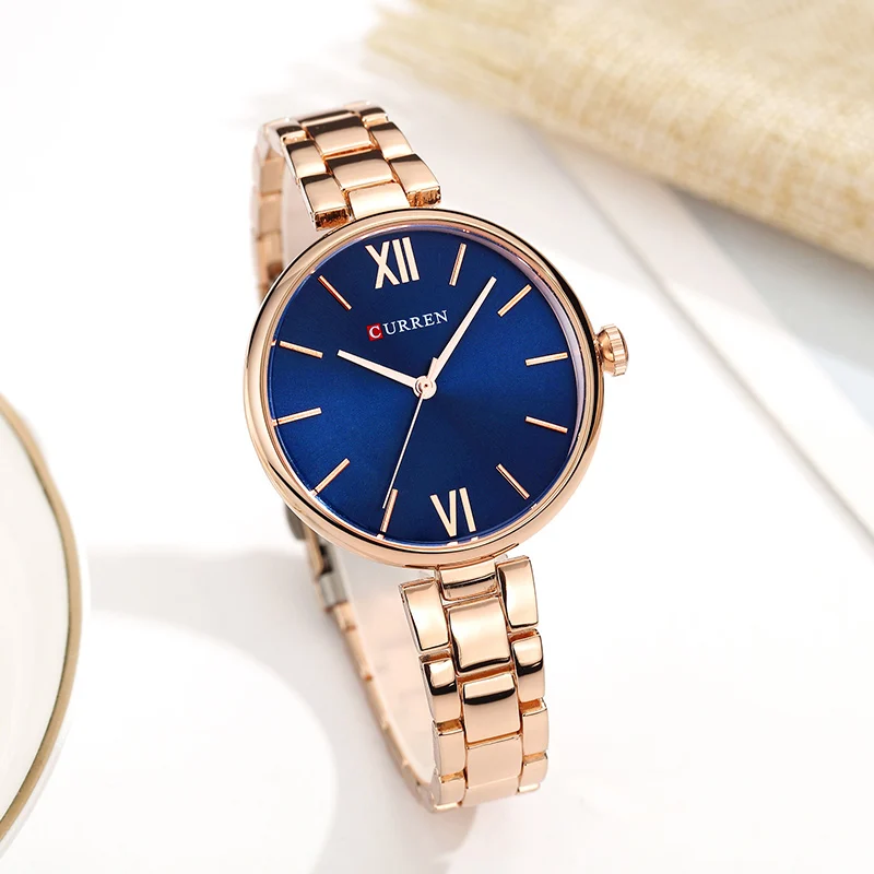 CURREN Women Watch Fashion Luxury Watch Reloj Mujer Stainless Steel Female Clock Quartz Bracelet Wrist Watch Clock Gift