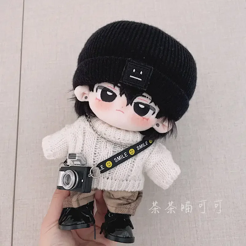 20cm Doll Clothes Cool Artistic Style Suit Cotton Doll Clothes Cute Camera Fat Body Can Be Worn Fans Children Dolls Cute Gifts
