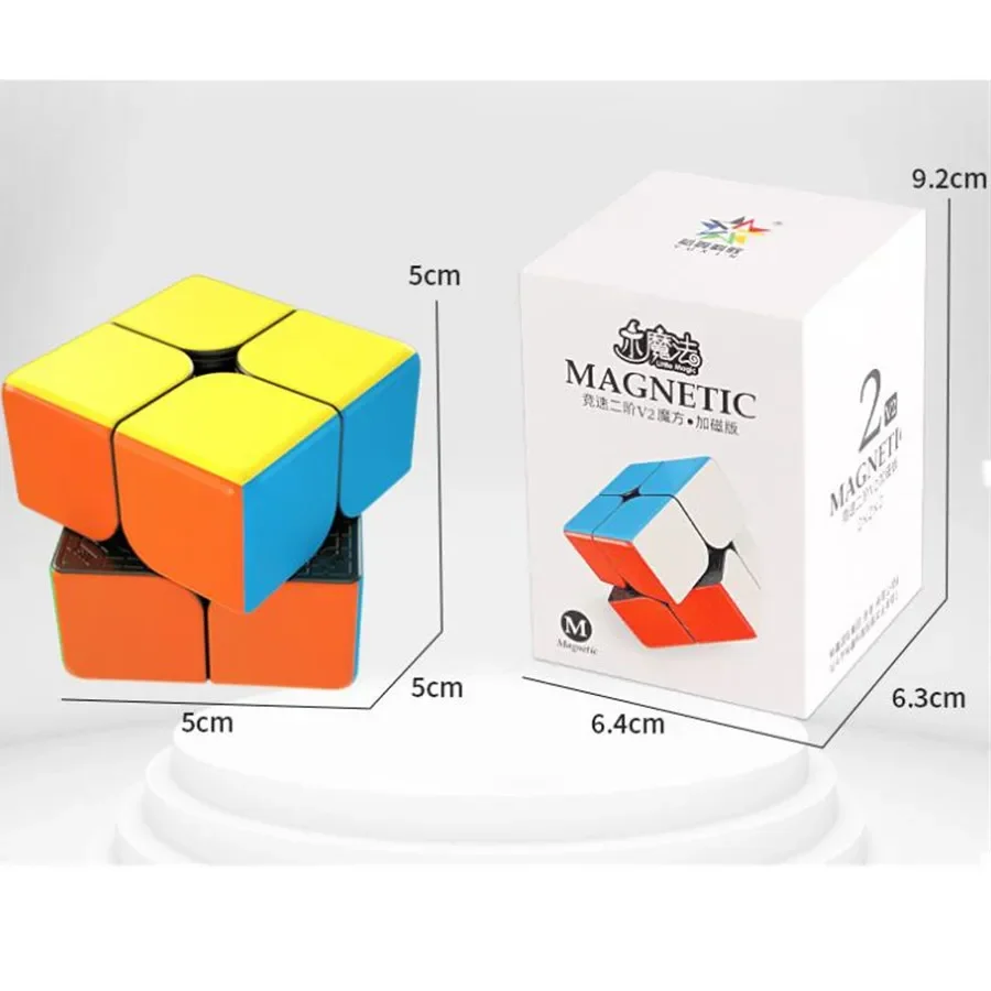 

Yuxin Little Magic 2x2 3x3 v2 M Magic Magnetic Cubing Speed Professional Cubo Magico Puzzle игрушки для детей подарок