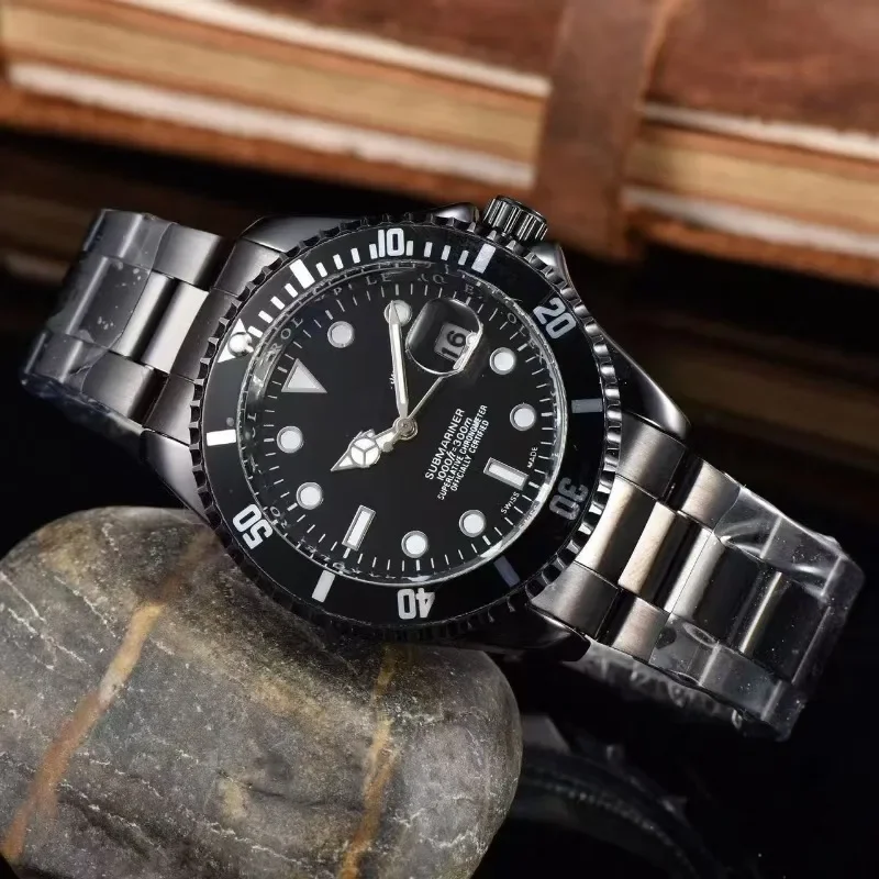 Luxury Top Brand Men's Sports Mechanical Wristwatch Automatic Stainless Steel Silica Gel Strap Water Resistant Watch