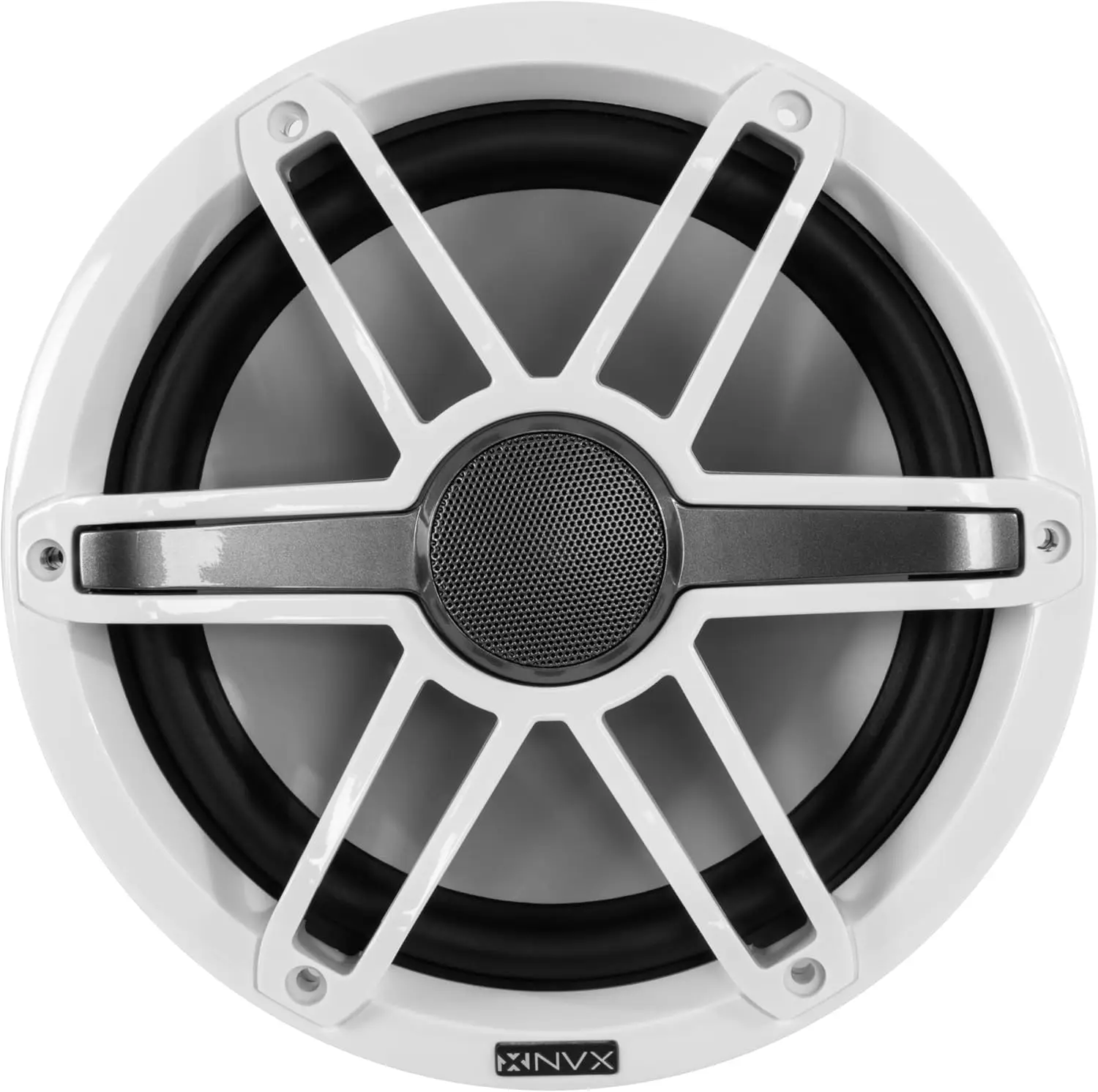 MVSP8 Premium 8" 2-Way Marine Coaxial Speakers, 750W Max, 250W RMS, 1” Silk Dome Tweeters, with RGB LED Lighting for Boats/UTV