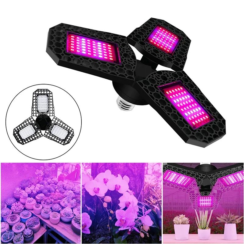 Indoor Plant Grow Light E27 LED Full Spectrum Lamp Hydroponics Plants Seeds Grow Light Phyto Lamp Grow Tent Bulb 50W-400W