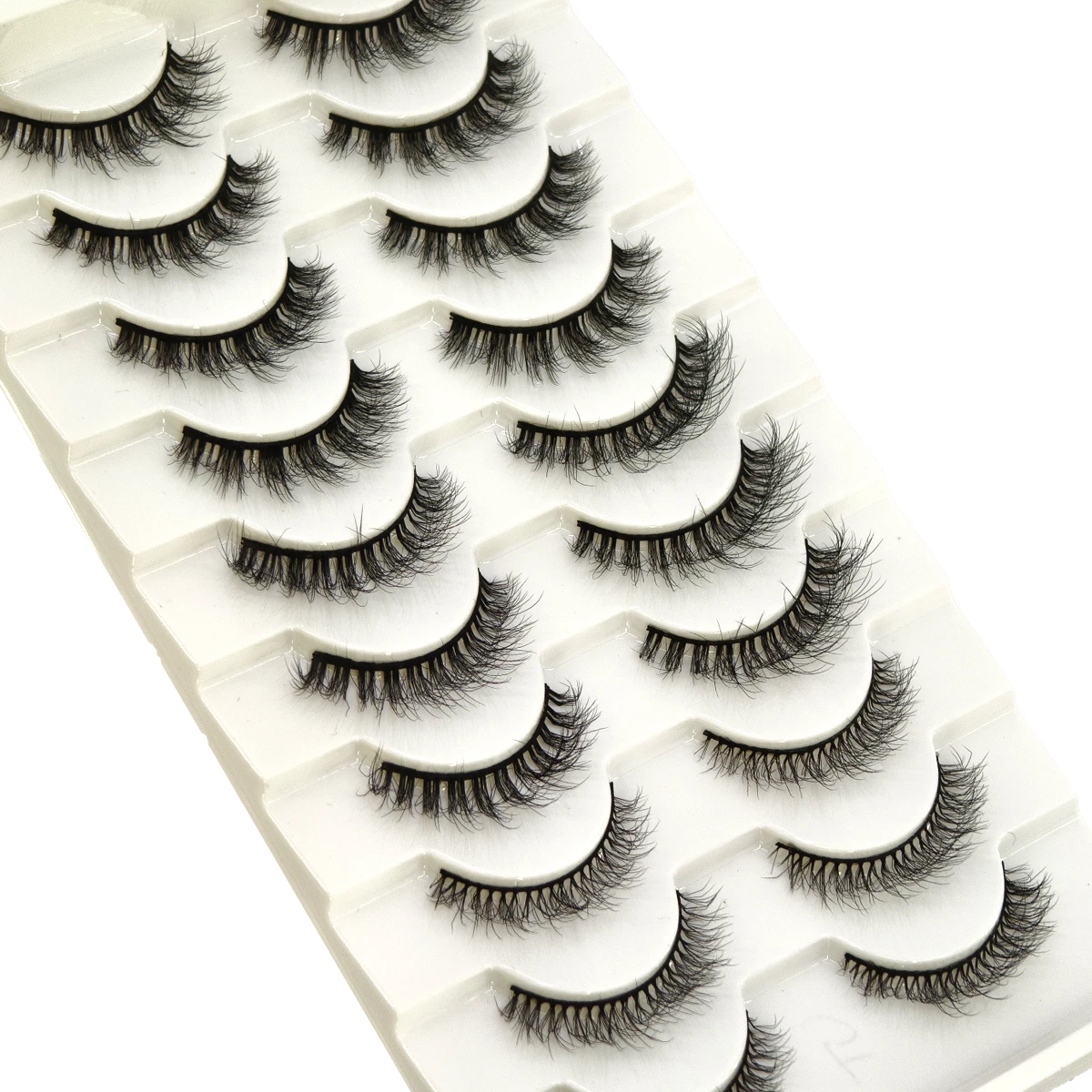 10 Pairs Mink Fluffy Dramatic False Eyelashes