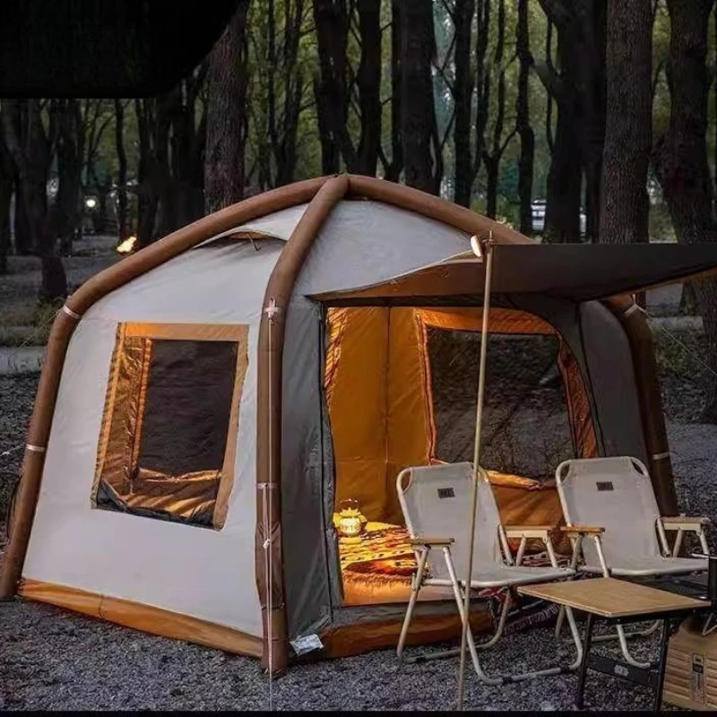 

Автоматическая быстро открывающаяся портативная складная воздушная палатка из ткани Оксфорд, надувная для детского кемпинга, пикника на ночь