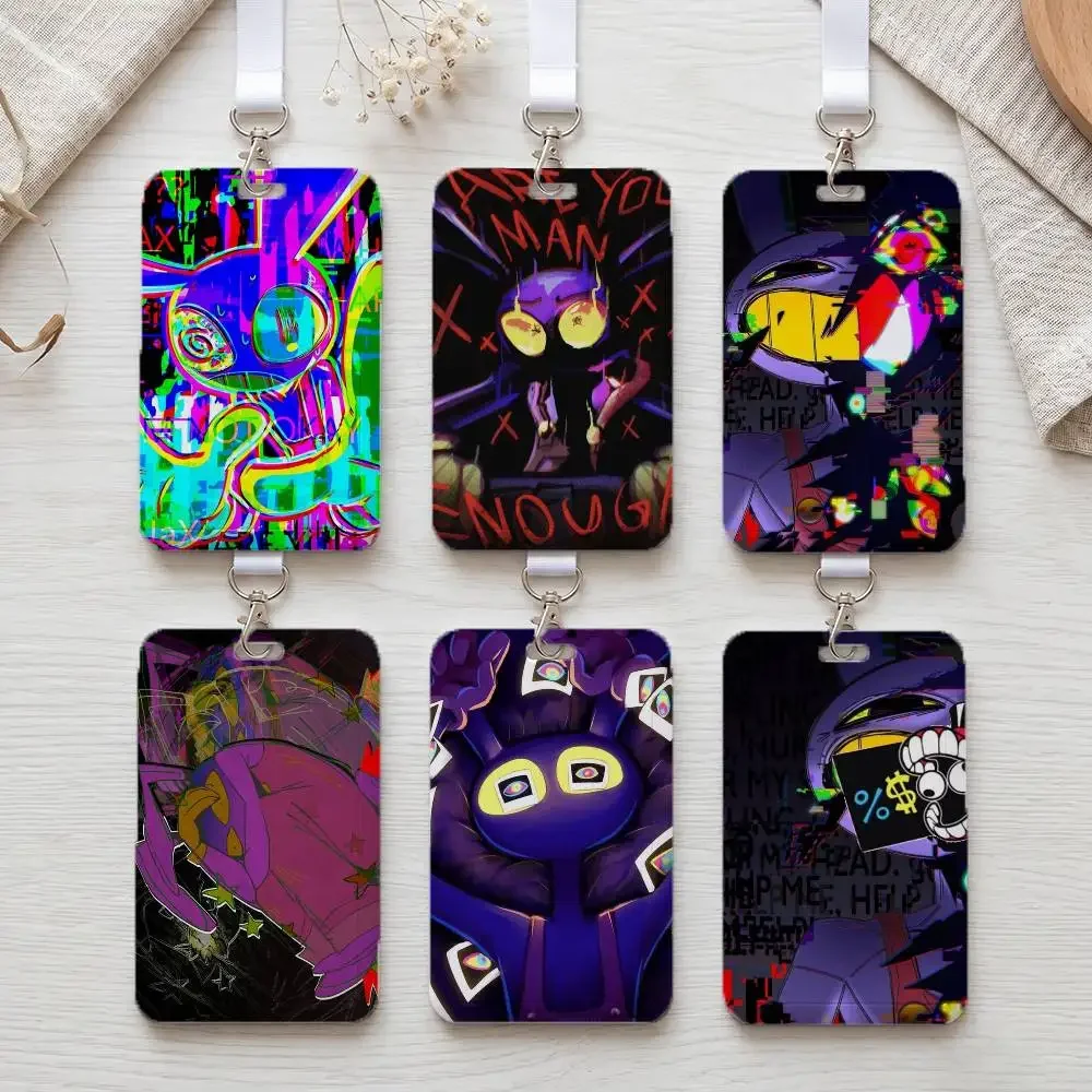 J-Jax Cartoon T-TADC Frosted Plastic ID Badge Holder Durable Work Card Pouch