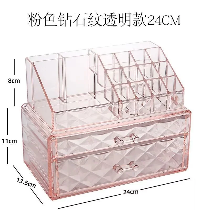 Sanrio Hello Kitty Drawer Makeup Organizer Makeup Brush Multifunctional Organizing Boxs Desktop Makeup Stationery Storage Box