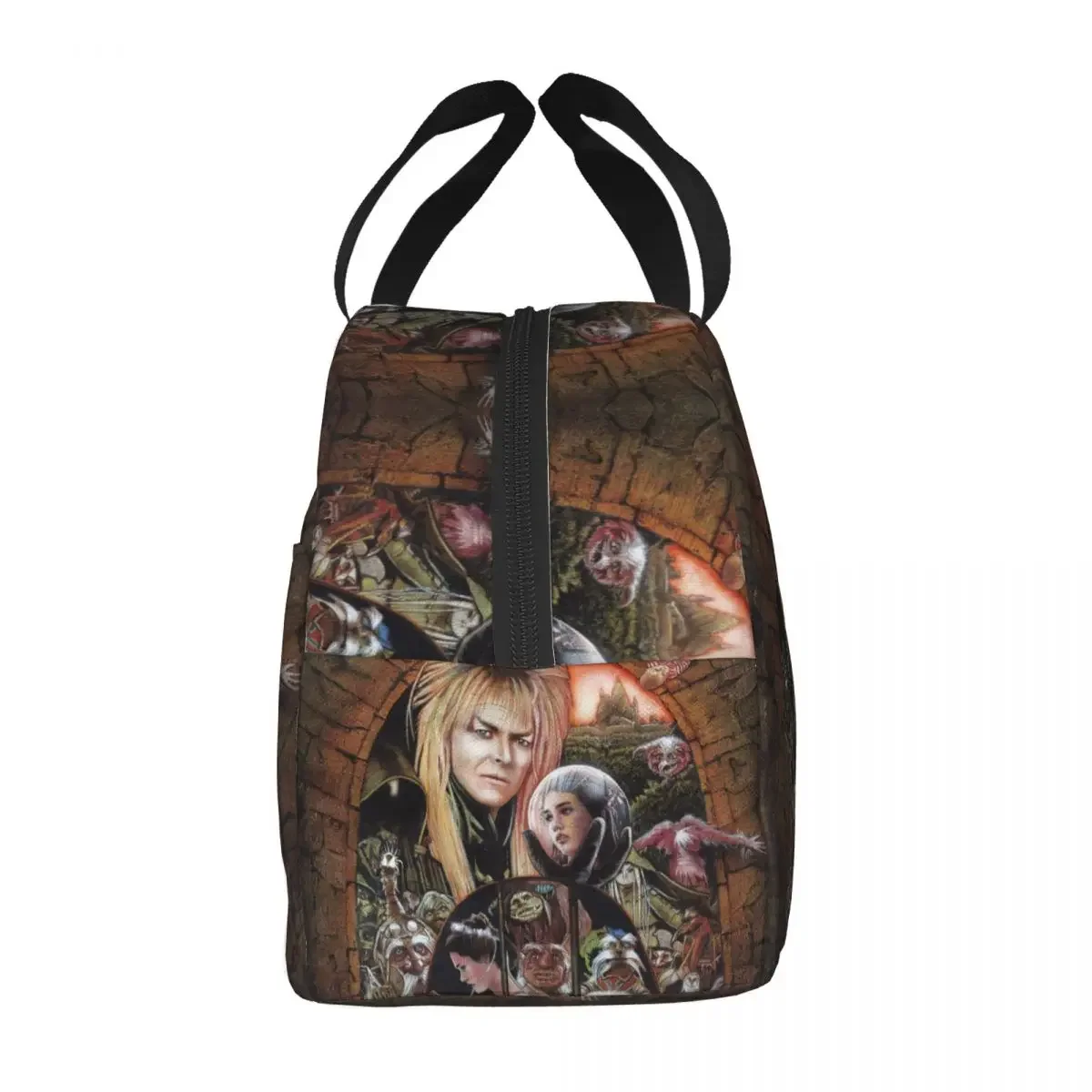 Fantasy Film Labyrinth Lunch Bag Jareth The Goblin King Thermal Insulated Lunch Box for Women Work School Food Picnic Bags