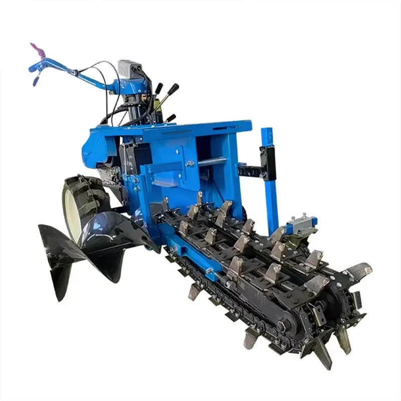 Wholesale Walk-behind Trencher Handheld Self Propelled Trencher Mini Chain Trencher Machine For Irrigation