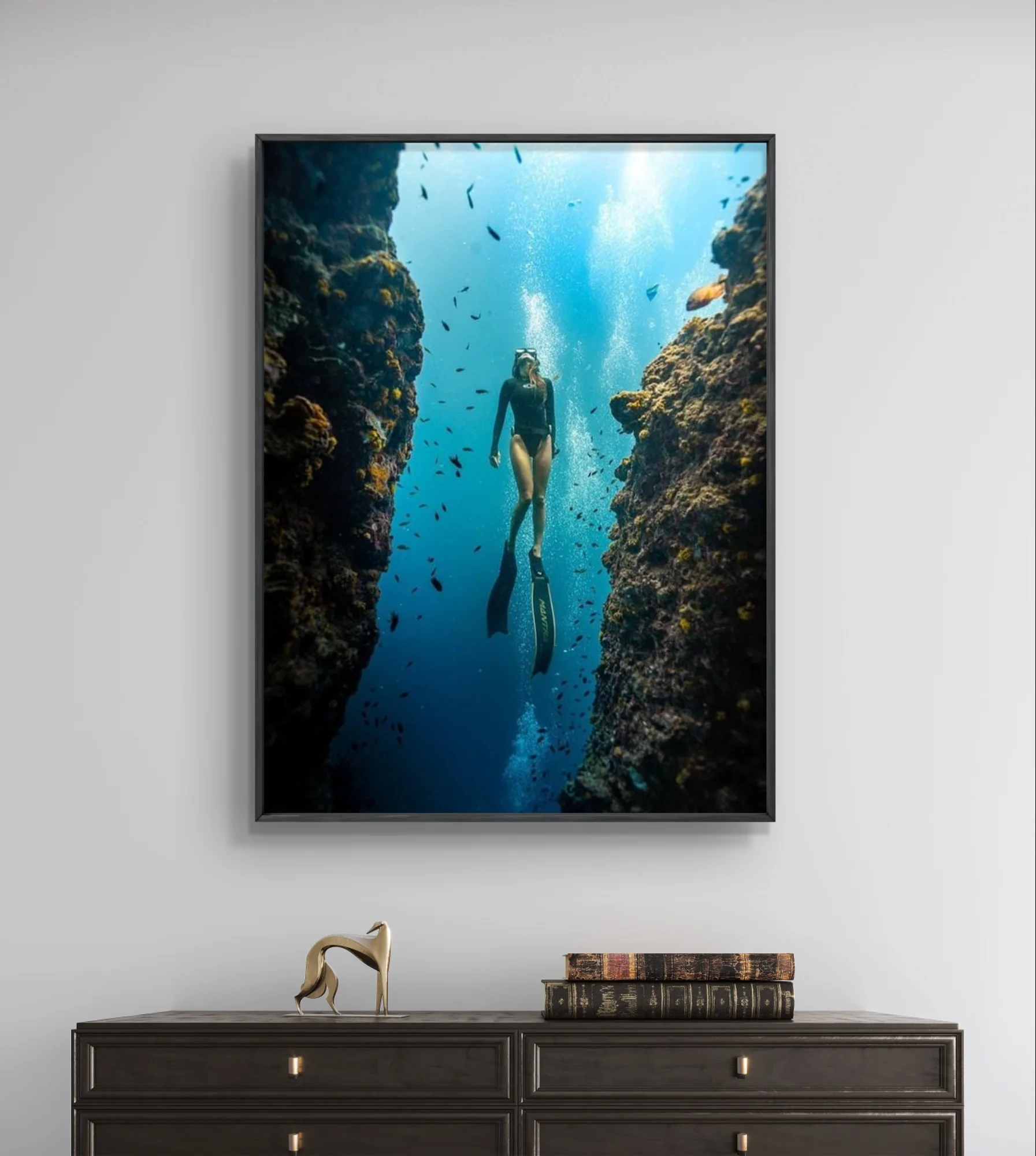 Dive Diamond Painting Kit Underwater World Diy Diamond Embroidery Cross Stitch Extreme Sports Poster Home Wall Decor Hand Gifts