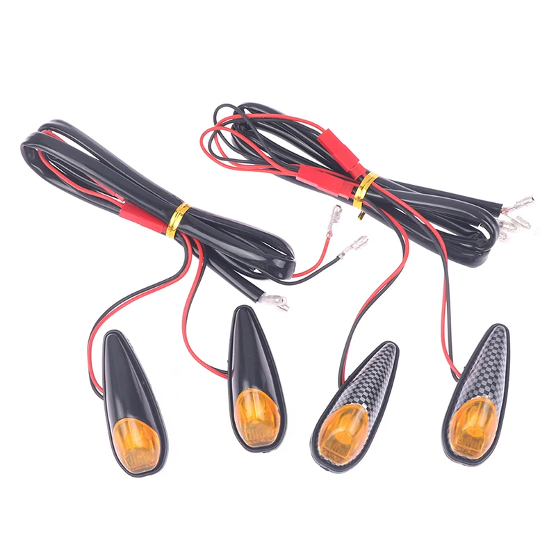 2pcs Motorcycle LED Turn Signal Light DRL Daytime Running Lights Indicator For ATV Scooter Flashing Indicator Lamps