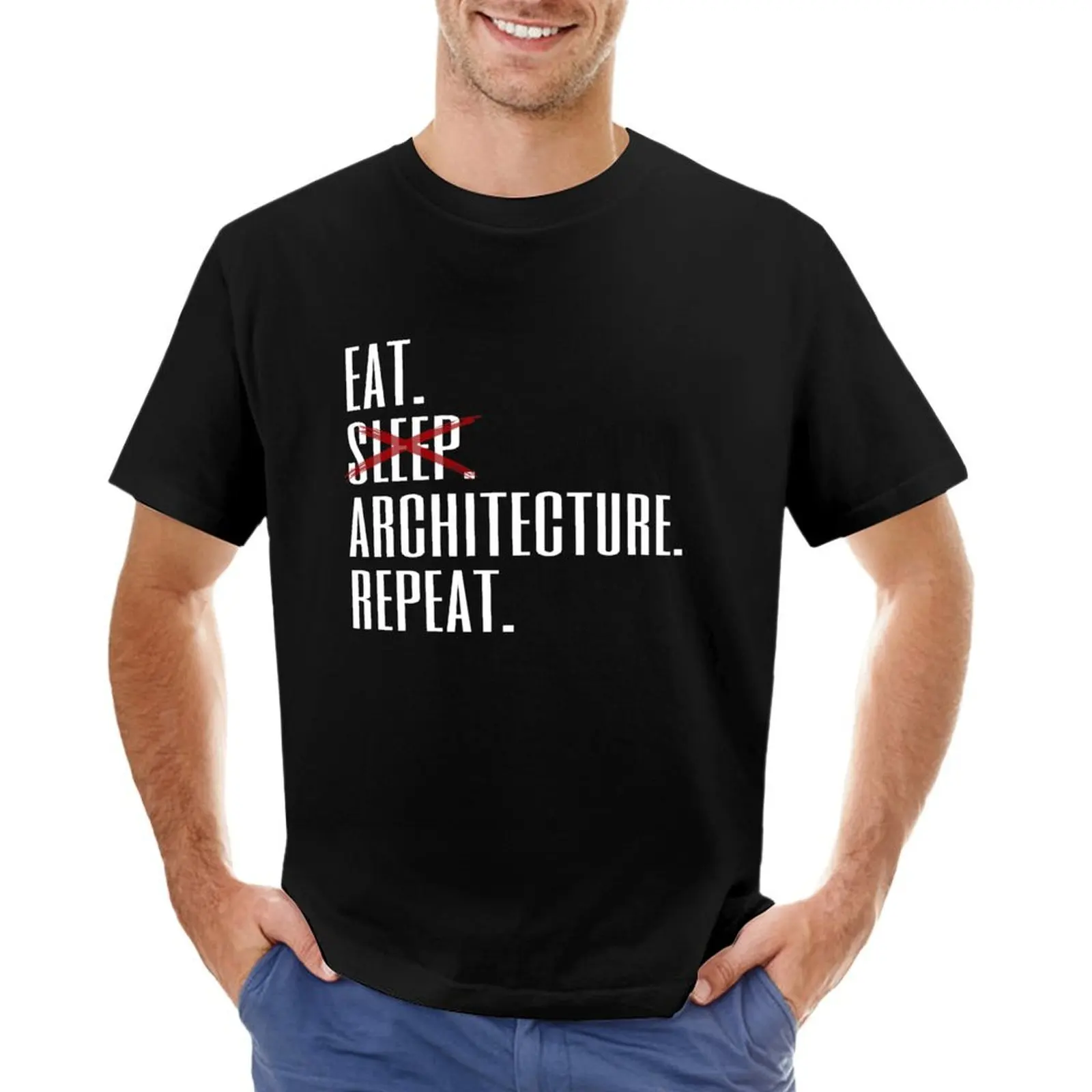 Eat Sleep Architecture Repeat T-shirt animal prinfor boys boys animal print t shirts for men pack