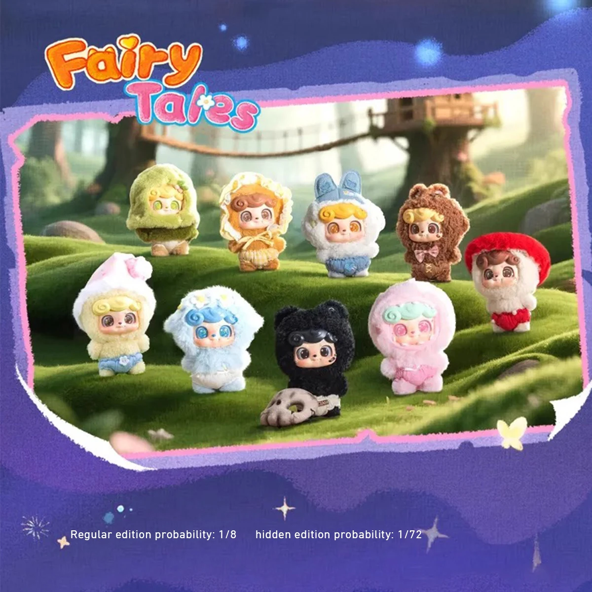 HIPLAY JOTOYS Q.Kid Fairy Tales Plush Series Set Figura de caja ciega