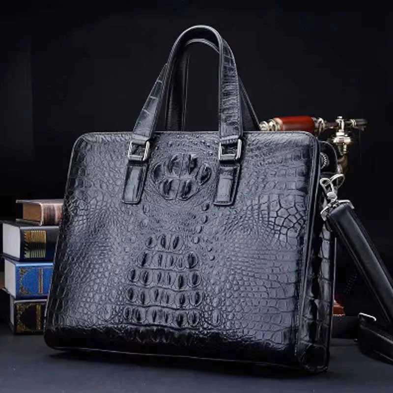 ourui new bag male men briefcase blackhandbag men crocodile bag