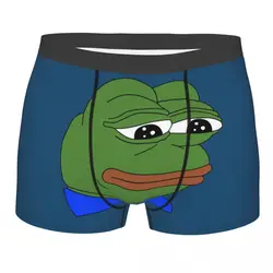 Pepe Sad Frog Meme 남성용 복서 반바지 섹시한 3D 인쇄 속옷 팬티 팬티 스트레치 속옷