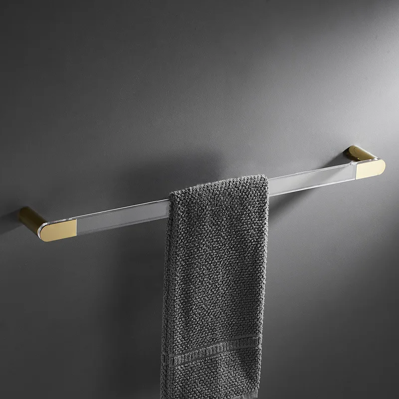 

Acrylic Towel Bar Wall-mounted Bathroom Towel Organizer Storage Rack Does Not Take Up Space Towels Rack for Bathroom