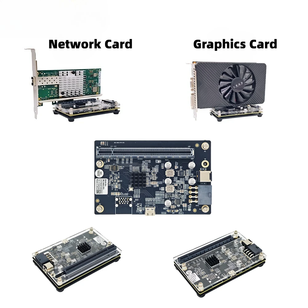 Thunderbolt 3/4 USB4 To PCIe 3.0X4 Expansion Docking Station EGPU External Graphics Card GPU Adapter for Laptop Mini PC Handheld
