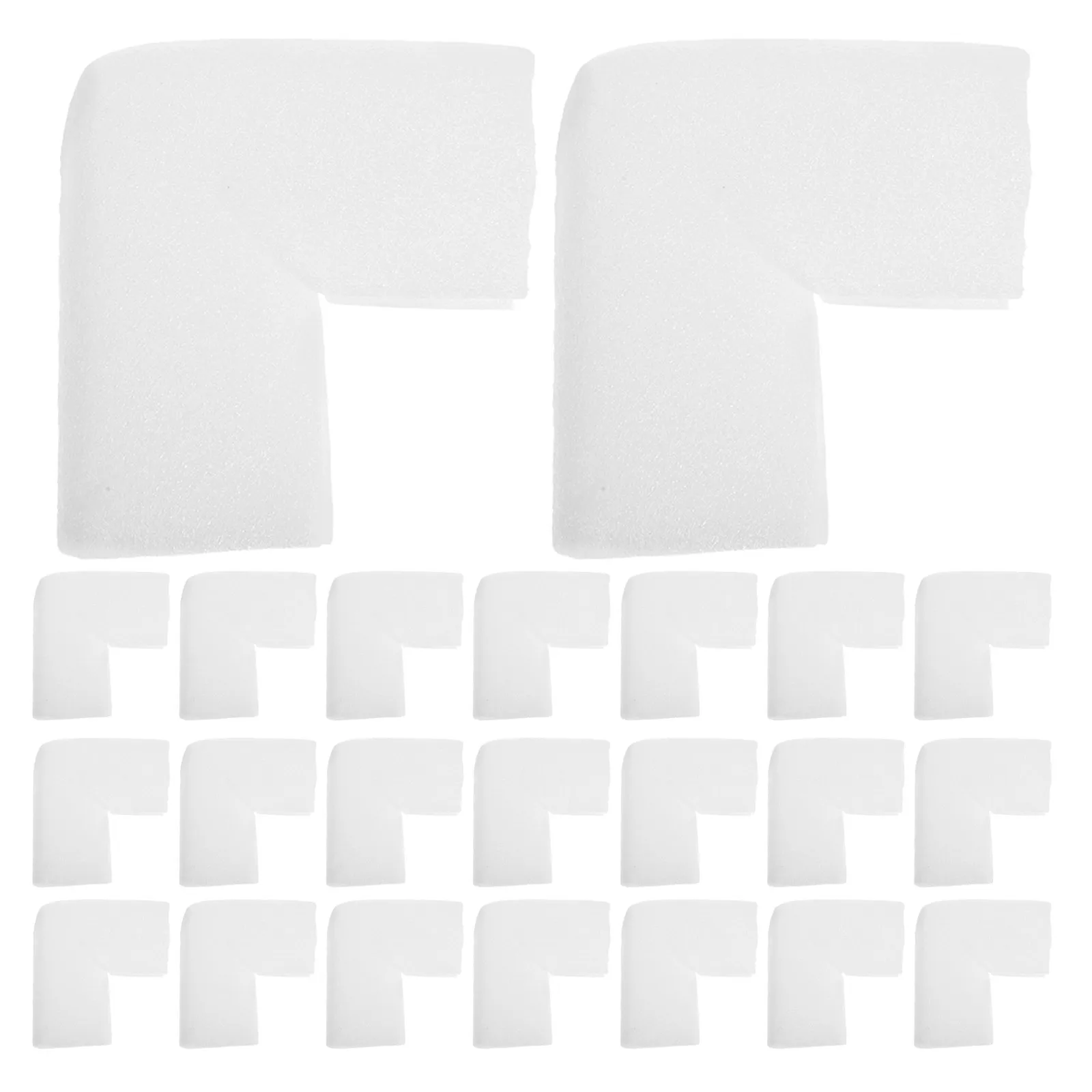 

25Pcs Pearl Cotton Foam Corner Protectors Right Angle Packaging Edge for Photo Frames Mirrors Artwork Furniture Shipping Packing