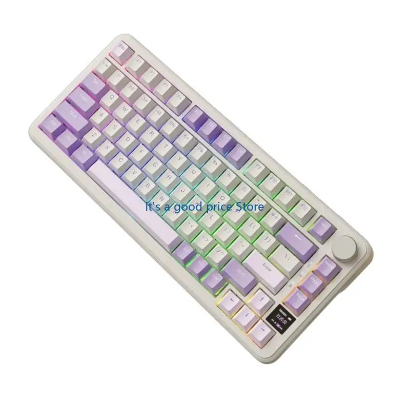 81Key Mechanical Keyboard Convenient Switches Replacement Support BT5/2.4G/Usb C Hot swappable Backlights