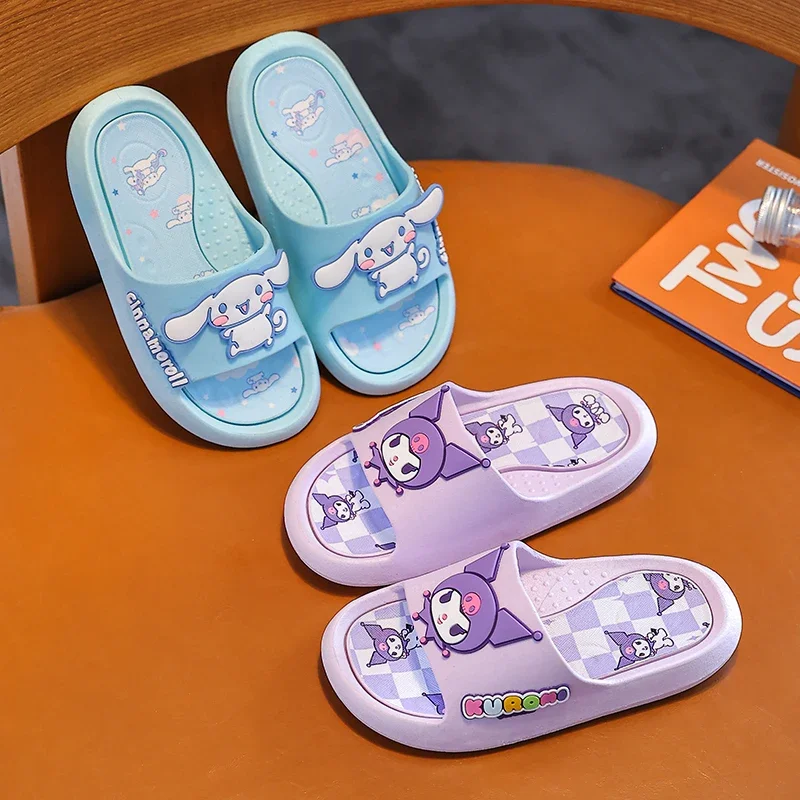 Sanrio Summer Slippers Indoor Bathroom Anti-Slip Couples - Thick Soft Cute and Lovely Cartoon Anime Design Ins Stylish Girl Gift